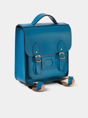 Backpacks Cambridge Satchel The Small Portrait Backpack - Shiz Blue With Bi-Colour Twisted Strap Women - Image 3