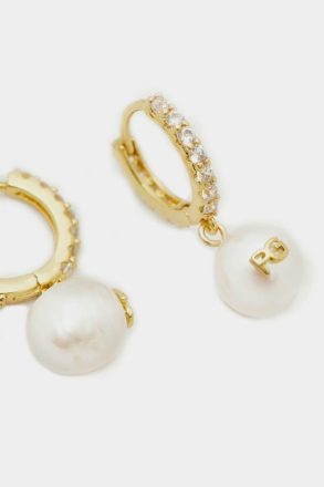 Biwa Hoop Earrings Purificacion Garci Pearl Women White - Image 2