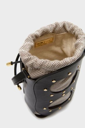 Black Ocho Bucket Bag Crossbody Bags Purificacion Garci Women - Image 3