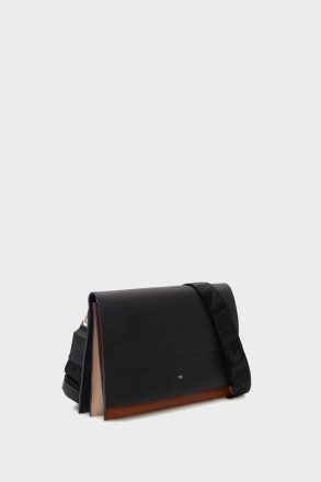 Black Tándem Flap Shoulder Bag Purificacion Garci Crossbody Bags Women - Image 2