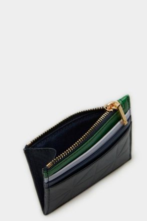 Blue Origami Zipped Card Holder Women Card Holders And Coin Purses Purificacion Garci - Image 2