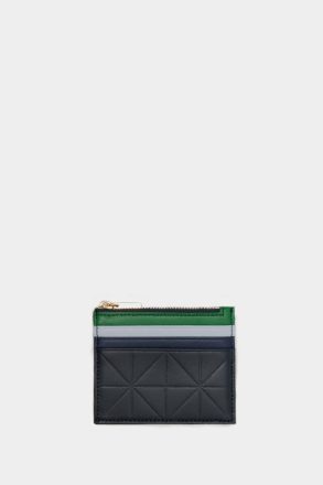Blue Origami Zipped Card Holder Women Card Holders And Coin Purses Purificacion Garci