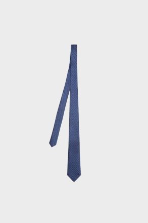 Blue Ties Purificacion Garci Men Motifs Textured Silk Tie - Image 2