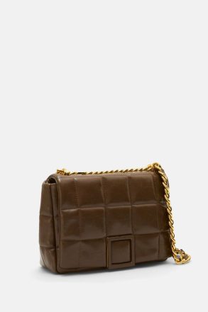 Brown Purificacion Garci Women Shoulder Bags Homenaje Acolchado Shoulder Bag - Image 2