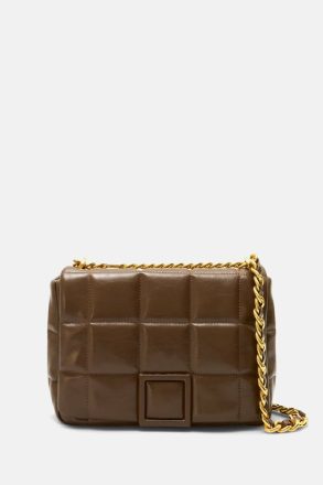 Brown Purificacion Garci Women Shoulder Bags Homenaje Acolchado Shoulder Bag