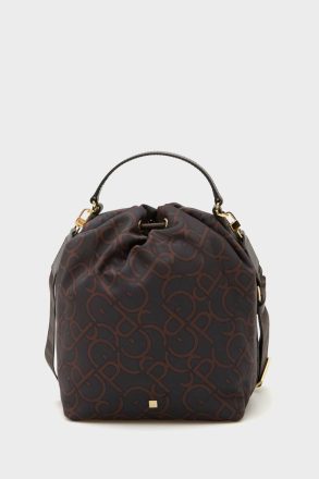 Brown Women Nylon Crossbody Bucket Bag Purificacion Garci Crossbody Bags - Image 4