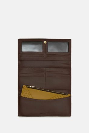 Brown Women Soho American Wallet With Detachable Coin Purse Large Wallets Purificacion Garci - Image 2