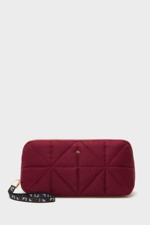 Burgundy Purificacion Garci Women Pouches And Wash Bags Nylon Wash Bag