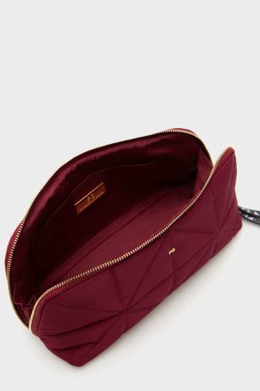 Burgundy Purificacion Garci Women Pouches And Wash Bags Nylon Wash Bag - Image 3