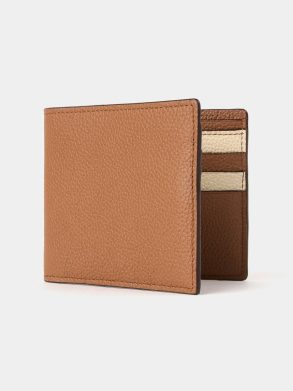 Cambridge Satchel Crossbody The Billfold Wallet - Tan & Clay Madras Grain Women