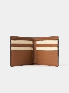 Cambridge Satchel Crossbody The Billfold Wallet - Tan & Clay Madras Grain Women - Image 3