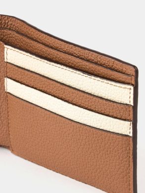 Cambridge Satchel Crossbody The Billfold Wallet - Tan & Clay Madras Grain Women - Image 4