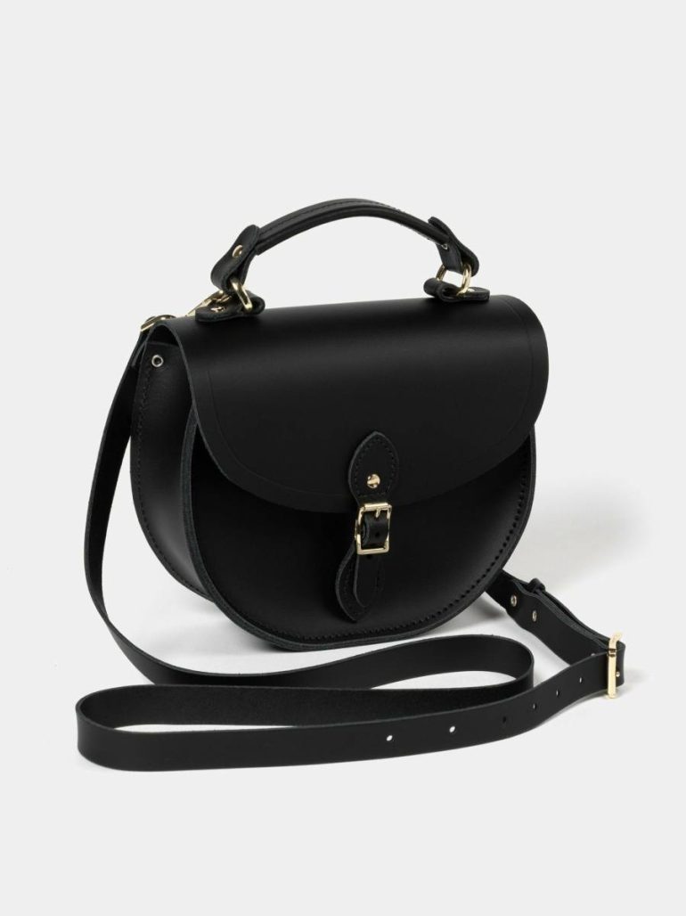 Cambridge Satchel Crossbody Women The Isla - Black & Gold - Image 3
