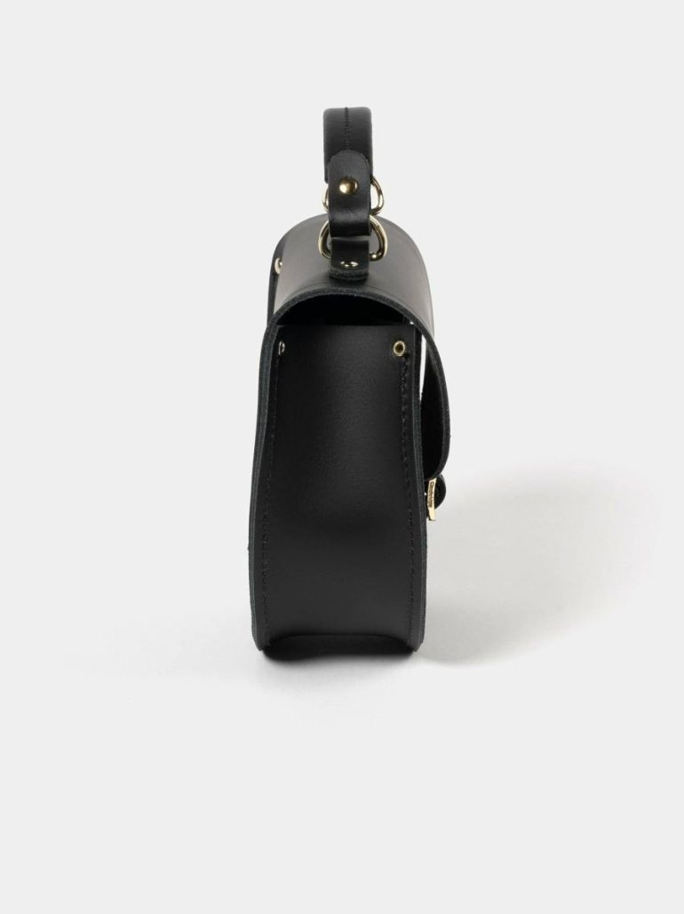 Cambridge Satchel Crossbody Women The Isla - Black & Gold - Image 4