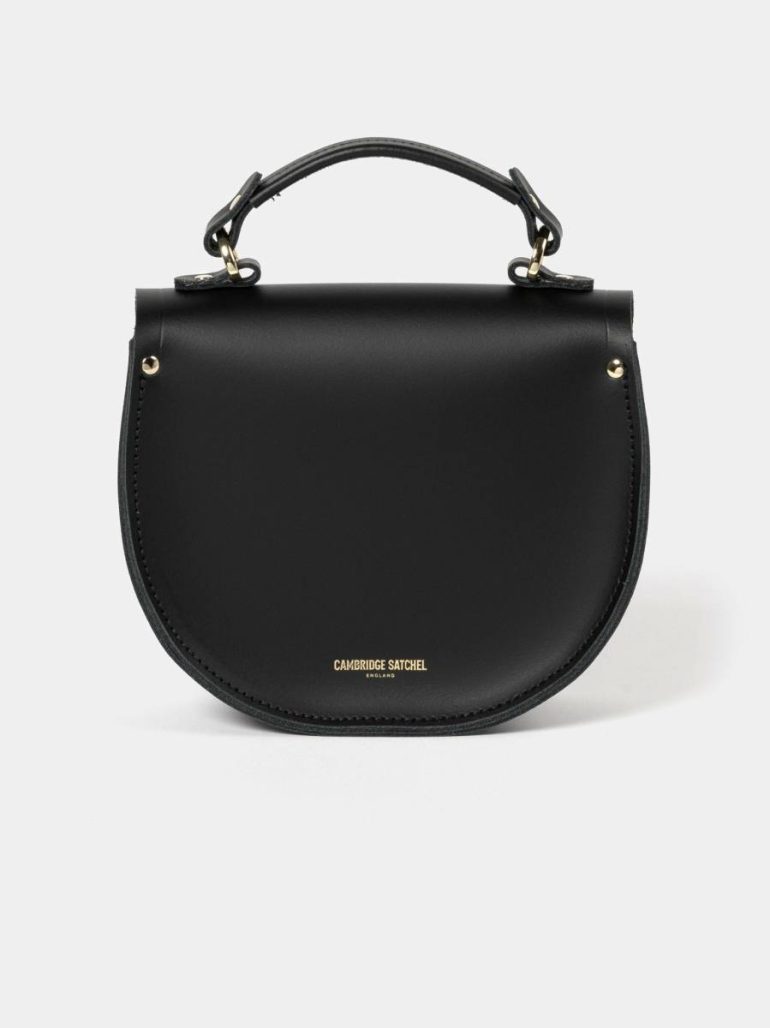 Cambridge Satchel Crossbody Women The Isla - Black & Gold - Image 5