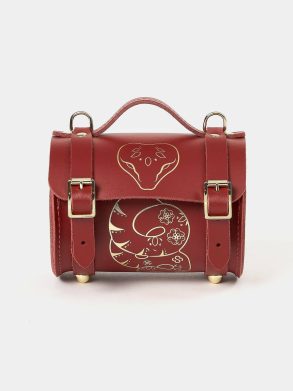 Cambridge Satchel Crossbody Women The Micro Bowls Bag - Year Of The Snake Red