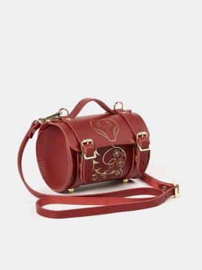 Cambridge Satchel Crossbody Women The Micro Bowls Bag - Year Of The Snake Red - Image 4