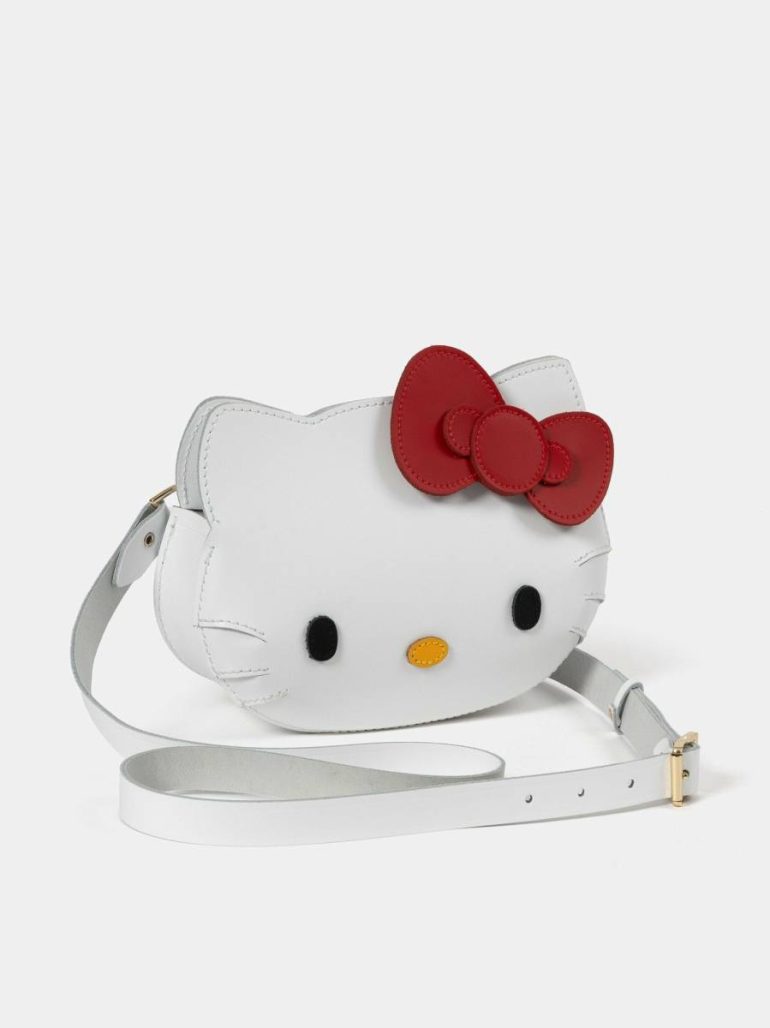 Cambridge Satchel Crossbody Women The Mini Hello Kitty Face Bag - Brilliant White - Image 4