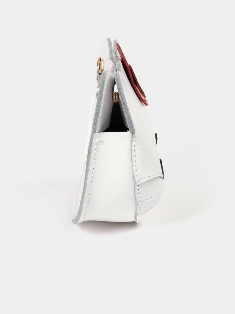 Cambridge Satchel Crossbody Women The Mini Hello Kitty Face Bag - Brilliant White - Image 5