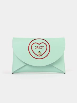 Cambridge Satchel Crossbody Women The Mini Purse - Love Hearts Mint Green