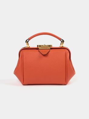 Cambridge Satchel Handbags The Mini Sophie - Tangerine Calf Grain Women