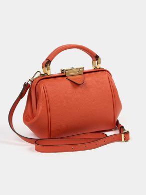 Cambridge Satchel Handbags The Mini Sophie - Tangerine Calf Grain Women - Image 3