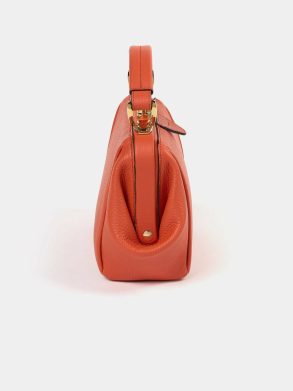Cambridge Satchel Handbags The Mini Sophie - Tangerine Calf Grain Women - Image 5