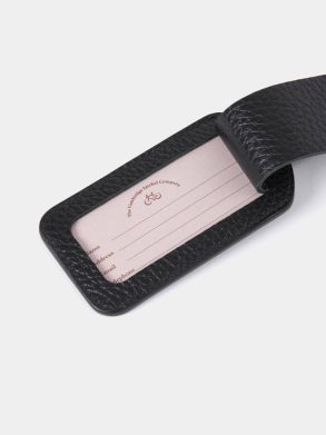 Cambridge Satchel Small Goods Women The Luggage Tag - Black Calf Grain - Image 3