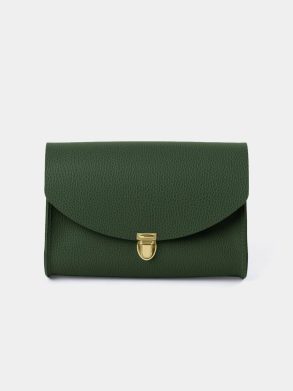 Cambridge Satchel The Large Pushlock - Racing Green Celtic Grain Women Crossbody