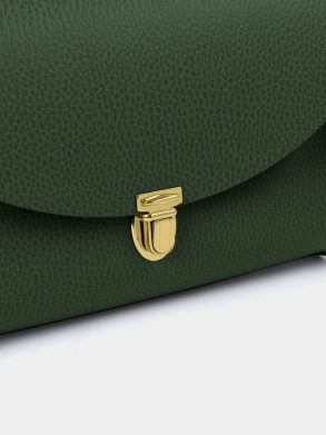 Cambridge Satchel The Large Pushlock - Racing Green Celtic Grain Women Crossbody - Image 5