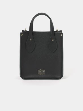 Cambridge Satchel The Mini Tote - Black Saffiano With Flowers In A Vase Women Tote Bags - Image 4