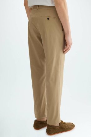 Camel Cotton Twill Regular Fit Chino Trousers Purificacion Garci Trousers Men - Image 3