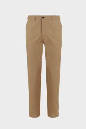 Camel Cotton Twill Regular Fit Chino Trousers Purificacion Garci Trousers Men - Image 5