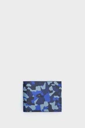 Camouflage Wallet Purificacion Garci Blue Women Small Wallets