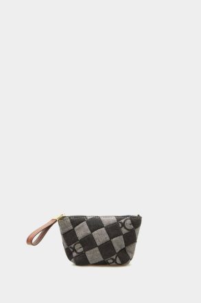 Canvas Cube Denim S Wash Bag Women Black Pouches And Wash Bags Purificacion Garci
