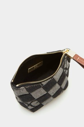 Canvas Cube Denim S Wash Bag Women Black Pouches And Wash Bags Purificacion Garci - Image 3
