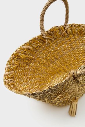 Capazo Handbag Women Purificacion Garci Handbags Gold - Image 3