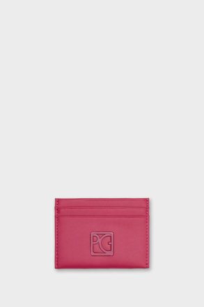 Card Holders And Coin Purses Purificacion Garci Fuchsia Pg Cube Leather Card Holder Women