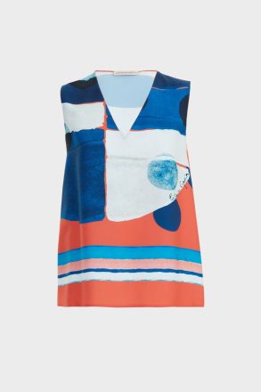 Catarinas Print Crepé A-Line Top Multicolor Shirts Purificacion Garci Women - Image 5