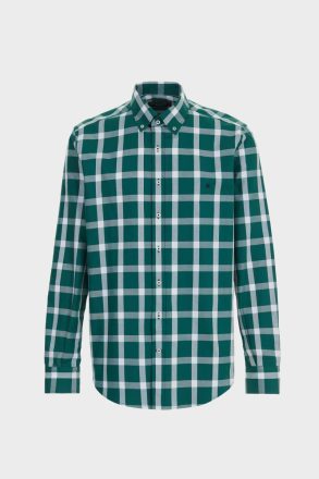 Chequered Twill Shirt Shirts Purificacion Garci Green/White Men - Image 5