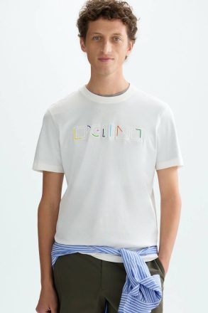 Cinta Pg Embroidered T-Shirt Purificacion Garci T-Shirts Ecru Men