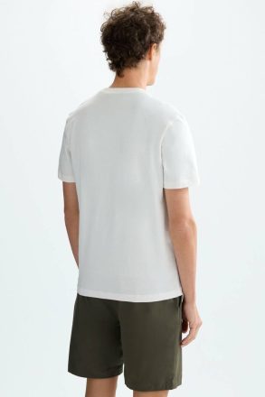Cinta Pg Embroidered T-Shirt Purificacion Garci T-Shirts Ecru Men - Image 3