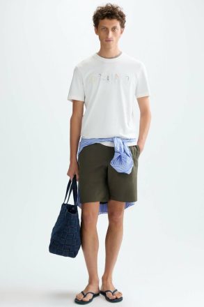 Cinta Pg Embroidered T-Shirt Purificacion Garci T-Shirts Ecru Men - Image 4