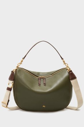 Combinación Única Half Moon Shoulder Bag Shoulder Bags Purificacion Garci Women Khaki