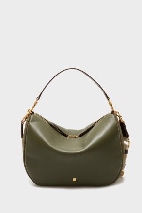 Combinación Única Half Moon Shoulder Bag Shoulder Bags Purificacion Garci Women Khaki - Image 4