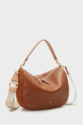 Combinación Única Half Moon Shoulder Bag Women Tan Purificacion Garci Shoulder Bags - Image 2