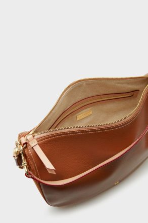 Combinación Única Half Moon Shoulder Bag Women Tan Purificacion Garci Shoulder Bags - Image 3