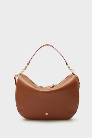 Combinación Única Half Moon Shoulder Bag Women Tan Purificacion Garci Shoulder Bags - Image 4