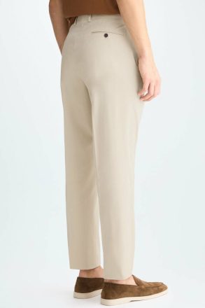Cotton Twill Classic Fit Suit Trousers Men Trousers Stone Purificacion Garci - Image 3