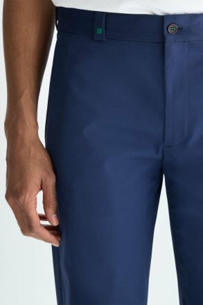 Cotton Twill Regular Fit Chino Trousers Men Trousers Navy Purificacion Garci - Image 2